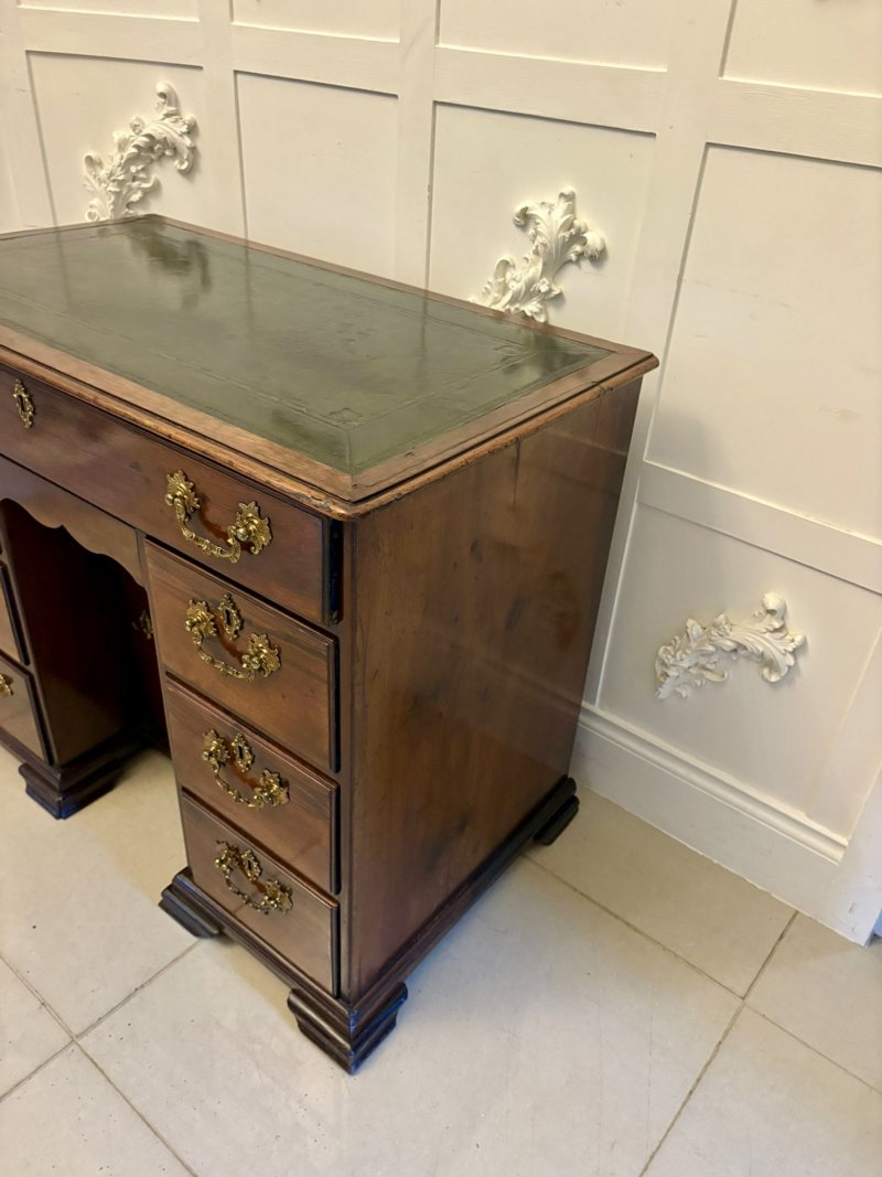 Antique George III Quality Mahogany Kneehole Desk